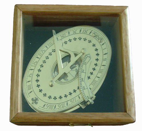 Sundial with compass