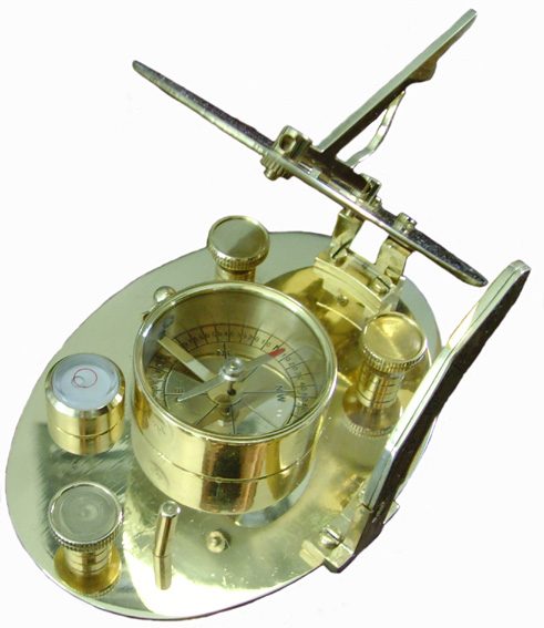 Sundial with compass