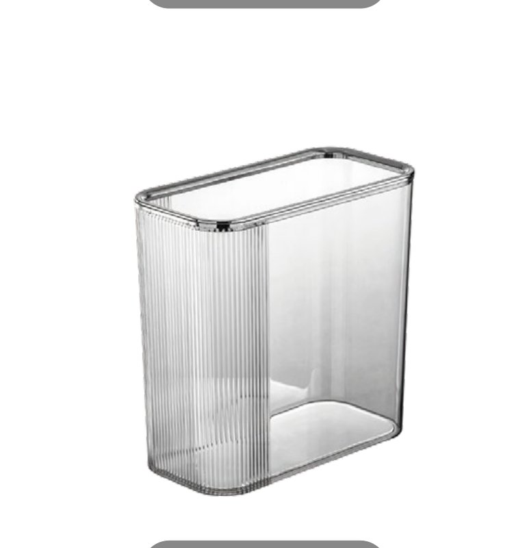 Clear PET Trash Bin (Press Ring) ITEM.NO 1373
